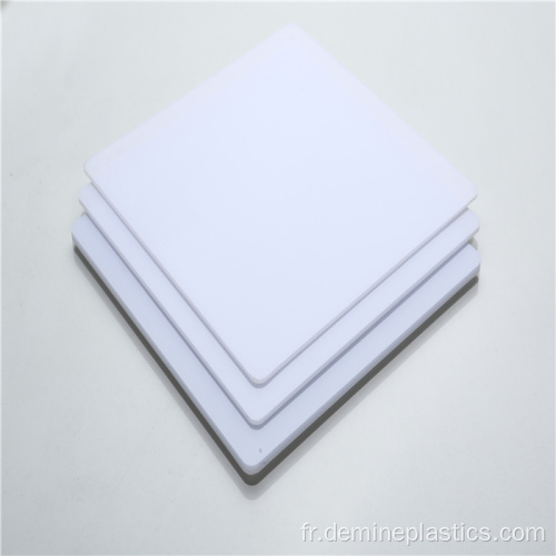 Feuille de diffuseur Panneau de polycarbonate blanc laiteux